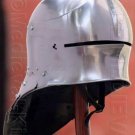 Medieval Crusader Visor Helmet ~ Crusader ~ Larp ~ SCA ~ Warrior Armour Helmet