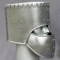 Medieval Cylindrical Costume Helmet knight Crusader Armour Larp Face plate helm