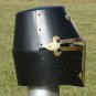 Medieval Black Templar Knights Crusader Helmet Armor Costume Halloween Helmet