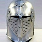 Medieval Templar Helmet Knights Crusader Armor Costume Halloween larp helmet
