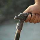Steampunk Victorian Dragon Nautical Head Handle Vintage wood Walking Stick Cane