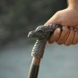 Steampunk Victorian Dragon Nautical Head Handle Vintage wood Walking Stick Cane