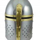 Medieval Armour Templar Helmet ~Hand Forged ~ sca~jousting~Larp~knight~helmet Medieval Armour Templar Helmet ~Hand Forged ~ sca~jousting~Larp~knight~helmet