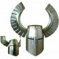 Medieval Templar Helmet Hand forged Crusader Knight Armour Great Wings Helmet