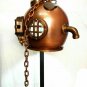 Antique 18" Hanging Lamp Diving Helmet ~U.S Navy Deep Sea Divers Helmet Lamp