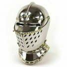 Medieval Armour Shiny Helmet ~Hand Forged ~ sca~jousting~Larp~knight~helmet Medieval Armour Shiny Helmet ~Hand Forged ~ sca~jousting~Larp~knight~helmet