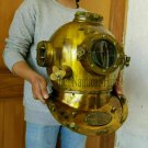 Diving Helmet U.S Navy Mark V Deep Sea ~ Antique Scuba Vintage 18" Divers Helmet