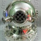 Chrome Finish diving divers helmet ~Deep Sea Scuba ~Mark V~ Diving Helmet