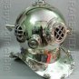 Chrome Finish diving divers helmet ~Deep Sea Scuba ~Mark V~ Diving Helmet