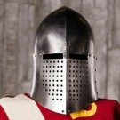 Hand-Forged Medieval Great Bascinet Helmet ~ sca~jousting~helm~knight~armor Hand-Forged Medieval Great Bascinet Helmet ~ sca~jousting~helm~knight~armor