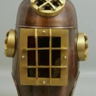 Vintage Diving Hood Helmet ~ Miller Dunn Brown Deep Sea Scuba Marine Divers Helm