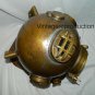 Vintage Antique Diving divers Helmet deep sea Scuba Heavy Helmet w/wooden base