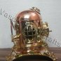 Vintage Diving Italia Helmet ~ Copper Brass Deep Sea Scuba Marine Divers Helmet