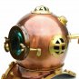 Vintage Anchor Diving Helmet U.S Navy Mark V Deep Sea Divers Boston Helmet 18"