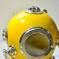 Anchor Yellow Diving Helmet ~ U.S Navy Mark V Deep Sea Divers Boston 18" Helmet