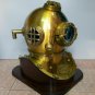 U.S Navy Mark V Solid Steel Heavy Diving Divers Helmet 18" Vintage couple Helmet