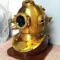 U.S Navy Mark V Solid Steel Heavy Diving Divers Helmet 18" Vintage couple Helmet