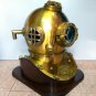 U.S Navy Mark V Solid Steel Heavy Diving Divers Helmet 18" Vintage couple Helmet