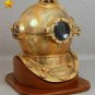 Vintage diving divers helmet ~ Deep Sea Scuba Boston Mark V Navy Diving Helmet