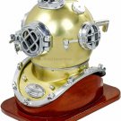 Diving Helmet US Navy~ Mark V ~Deep Sea ~Marine Divers Shiny Scuba Divers Helmet