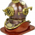 Diving Helmet US Navy~ Mark V ~Deep Sea ~Marine Divers Brown Scuba Divers Helmet