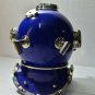 Vintage Blue diving divers helmet ~ Deep Sea Scuba Mark V Navy Diving Helmet