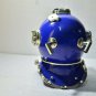 Vintage Blue diving divers helmet ~ Deep Sea Scuba Mark V Navy Diving Helmet
