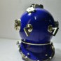 Vintage Blue diving divers helmet ~ Deep Sea Scuba Mark V Navy Diving Helmet