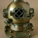 Vintage Antique Brown Divers Helmet Diving~US Navy/Mark V/Sea Scuba/Morse/Boston