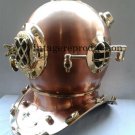 Vintage diving divers helmet ~Deep Sea Scuba ~Mark V~ Copper Finish Diving Helmt