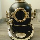 Vintage Black Antique Divers Helmet Diving~US Navy/Mark V/Sea Scuba/Morse/Boston