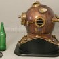 Vintage Diving Helmet U.S Navy Mark V Deep Sea Divers Copper Helmet With W/Base