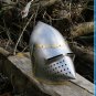 Hand Forged ~ Medieval Crusader Pig Face Helmet ~Battle ready Larp/SCA Helm