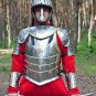 Medieval Armor Suit Polish Hussar Halloween Armour Costume Larp Helmet Half suit