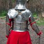Medieval Armor Suit Polish Hussar Halloween Armour Costume Larp Helmet Half suit