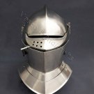 Hand Forged Medieval Crusader Steel Helmet ~Battle ready Larp Helm~ SCA Helmet