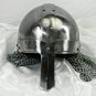 Medieval Steel Viking Nasal Helmet ~Chainmail Helmet~Hand-Forged ~sca/helm/armor