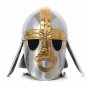 Medieval Great Brass hand Forged Helmet ~ Horse helmet ~Larp ~knight ~ Crusader