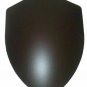 Medieval Black Armour Shield ~ Crusader ~ Hand Forged ~ SCA ~ Battle Shield 24"