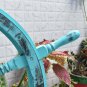 36" Decor Ship Wheel Captain Boat Gaston Turcotte Carved Steering Wooden Wheel