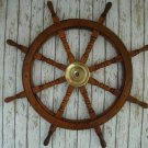 36" Nautical Boat Wheel Captain ship Gaston Turcotte Carved Steering Wood Wheel 36" Nautical Boat Wheel Captain ship Gaston Turcotte Carved Steering Wood Wheel