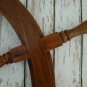 36" Nautical Boat Wheel Captain ship Gaston Turcotte Carved Steering Wood Wheel