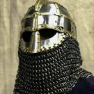 MEDIEVAL VIKING VENDEL Helmet, Steel Knight Armor Suit Wearable chainmail Helmet MEDIEVAL VIKING VENDEL Helmet, Steel Knight Armor Suit Wearable chainmail Helmet