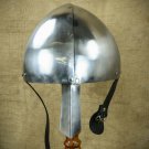 Hand-Forged Norman VIKING HELMET with leather liner ~ norse ~ medieval ~sca Hand-Forged Norman VIKING HELMET with leather liner ~ norse ~ medieval ~sca