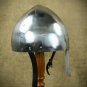 Hand-Forged Norman VIKING HELMET with leather liner ~ norse ~ medieval ~sca