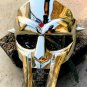 Knight MF Doom Gladiator Mask Mad-villain Chrome Finish Medieval Face Larp Mask