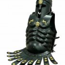 Knights viking Corinthian Medieval Helmet Jacket Greek Steel Black Breastplate