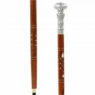 Victorian Nautical 2 tier Spiral Head Handle complete Wooden Walking Stick Cane