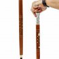 Victorian Nautical 2 tier Spiral Head Handle complete Wooden Walking Stick Cane