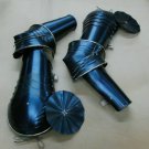 Medieval Light armor black Arm Guard ~ Hand Arm Steel Protection With Pauldrons